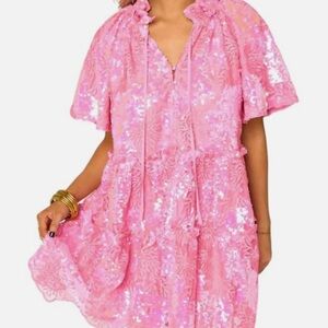 Buddy Love Pink Lakin Swing Mini Dress
